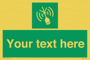 Custom sign safe condition Emergency position beacon